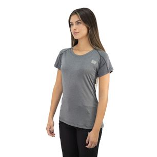 Polera Dry Fit Hw Spx Manga Corta Mujer Carbon Grey
